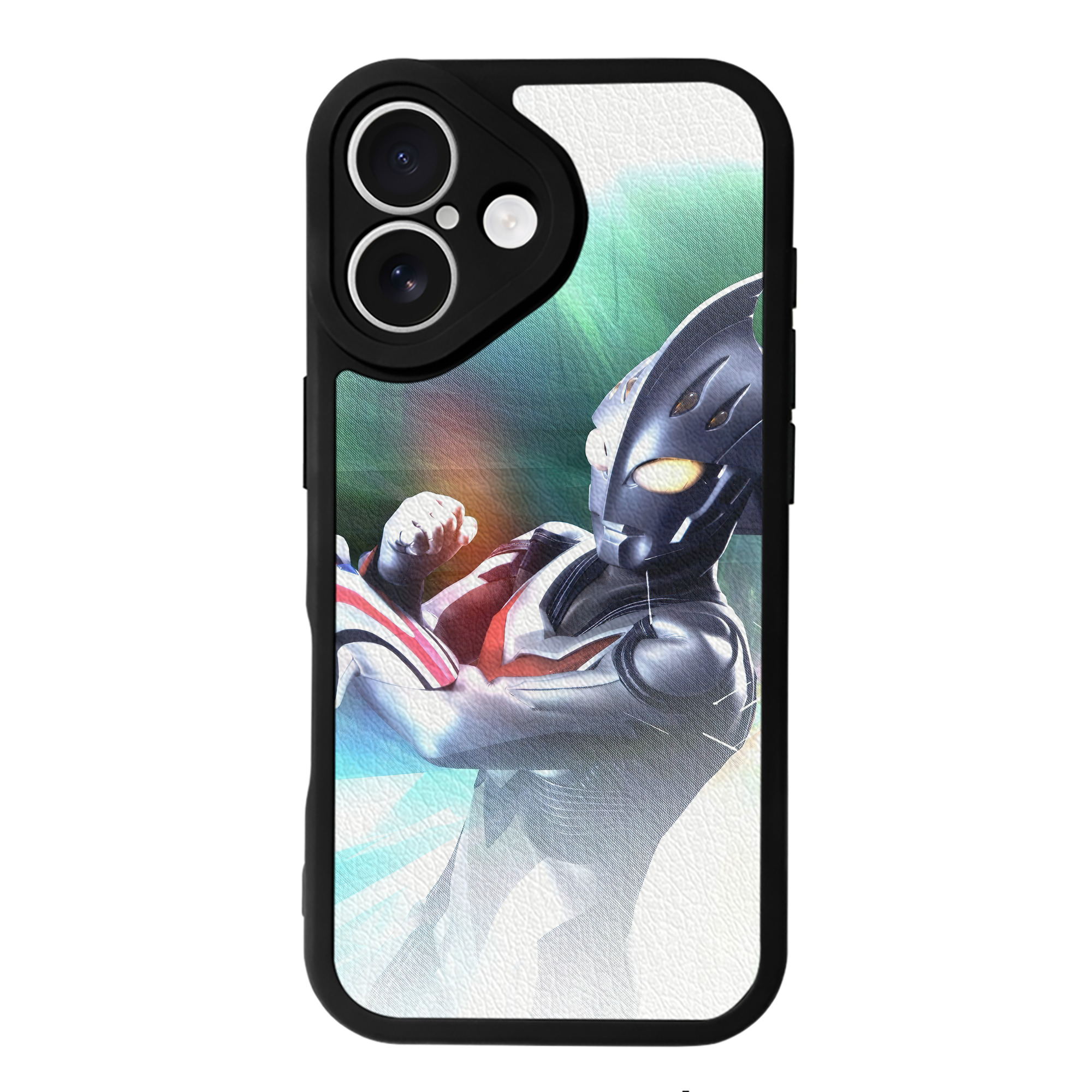 （画像用） ウルトラマン Ultraman 【iPhone 16シリーズ対応】シリコンスマホケース（レザー調） 材質：シリコン